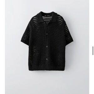Zara boys knit button down. 13-14 yrs